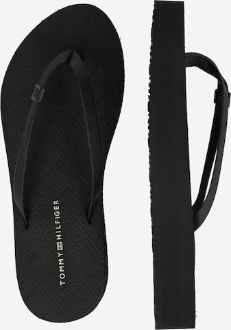 TOMMY HILFIGER - Sandalias de dedo en negro