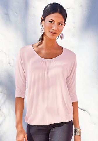 LASCANA Shirt in Pink: front