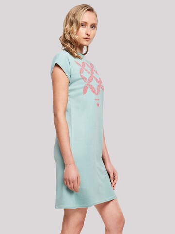 F4NT4STIC Dress 'Blumenmuster Coral' in Blue