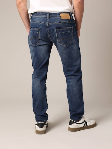 Coupe slim Jean 'Carlos' Deeluxe en bleu