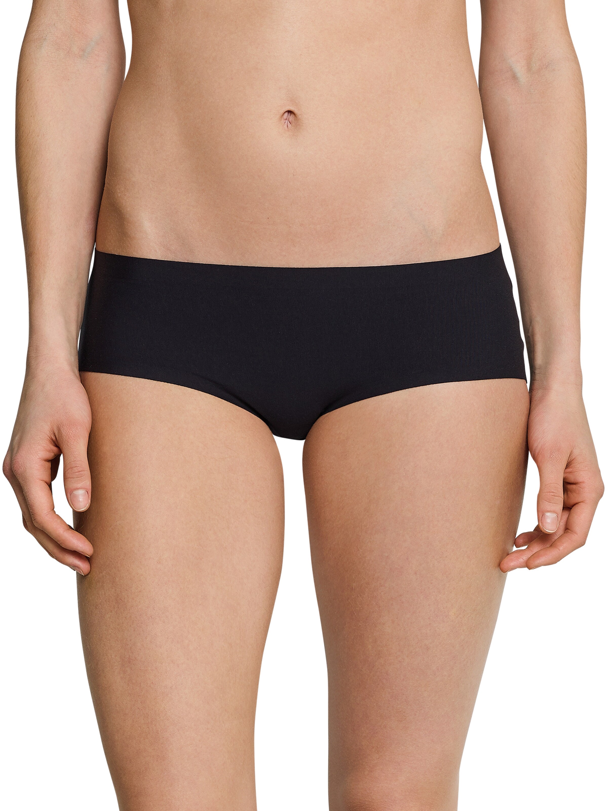 SCHIESSER - Panti 'Invisible Cotton' en negro: frente