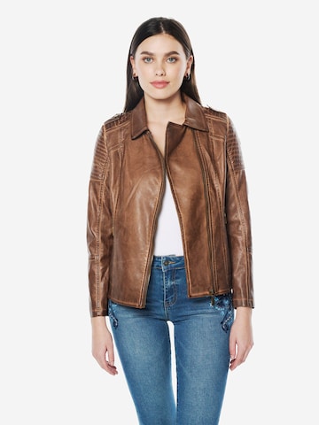 KOROSHI Overgangsjakke i brun: forside