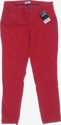 Tommy Jeans Stoffhose XS in Rot: predná strana