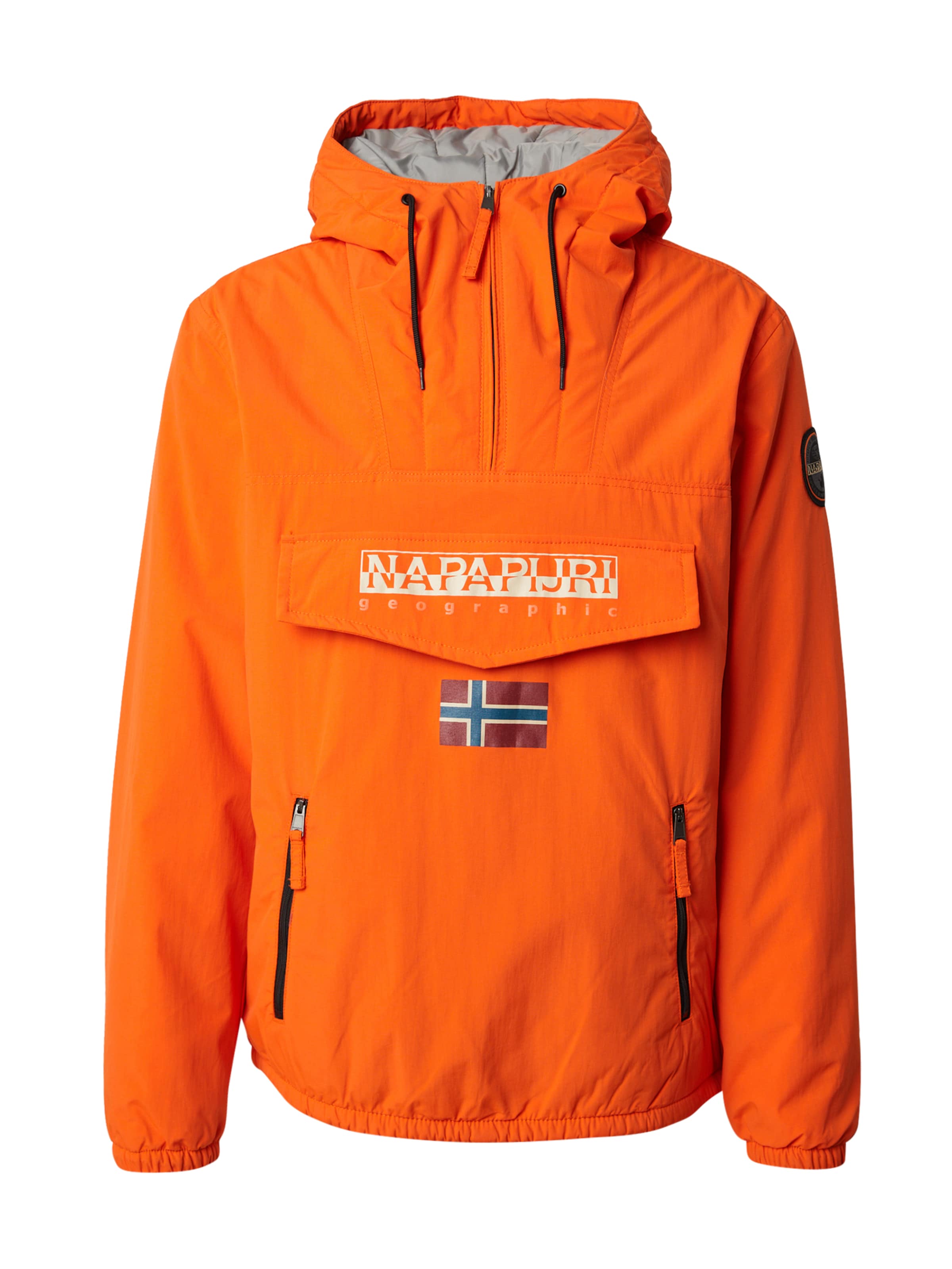 NAPAPIJRI Přechodná bunda 'SHADE' - světlemodrá / oranžově červená / bílá, Produkt