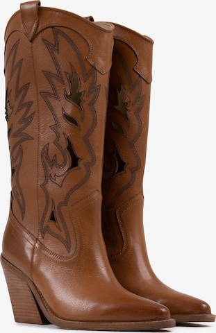 BRONX Cowboy Boots 'New-Kole' in Brown
