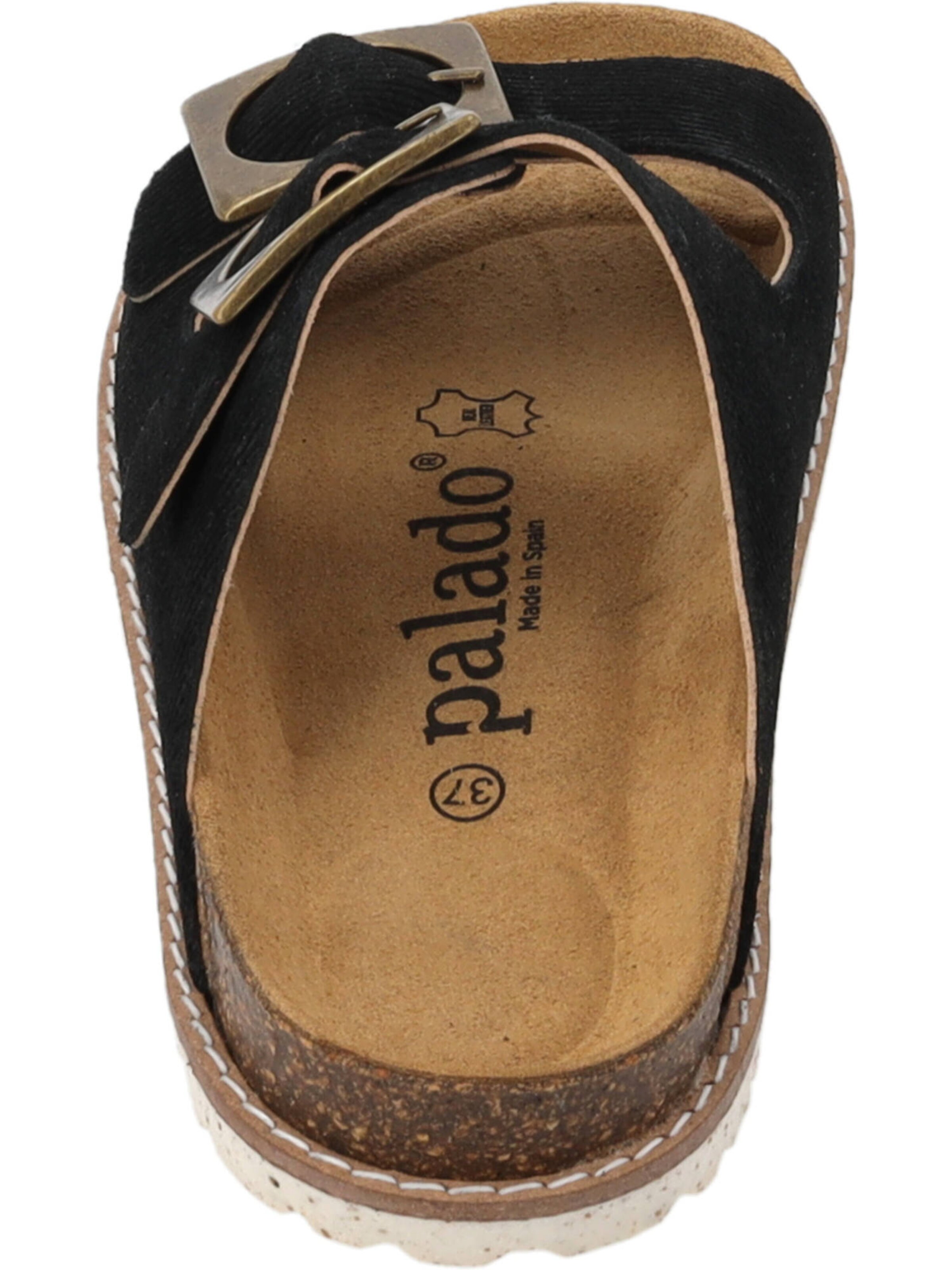 Palado Pantoletten 'Elaha Corda' in Schwarz