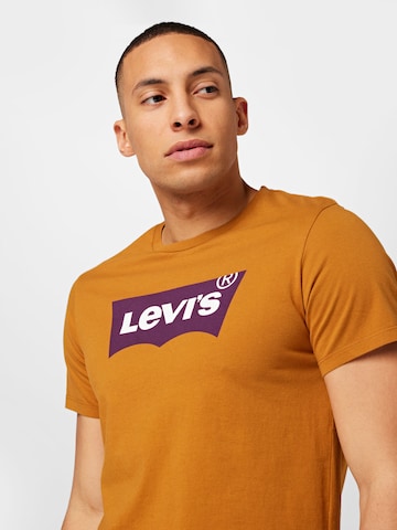 Regular Tricou 'Graphic Crewneck Tee' de la LEVI'S ® pe portocaliu
