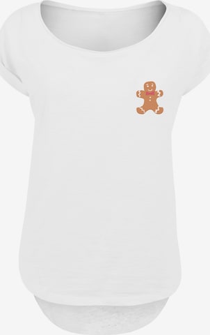 F4NT4STIC Shirt 'Gingerbread Lebkuchen' in Weiß: Vorderseite