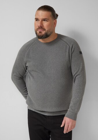 s.Oliver Men Big Sizes Pullover in Grau: Vorderseite