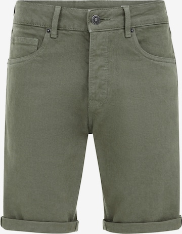 WE Fashion Normalny krój Jeansy w kolorze zielony: przód