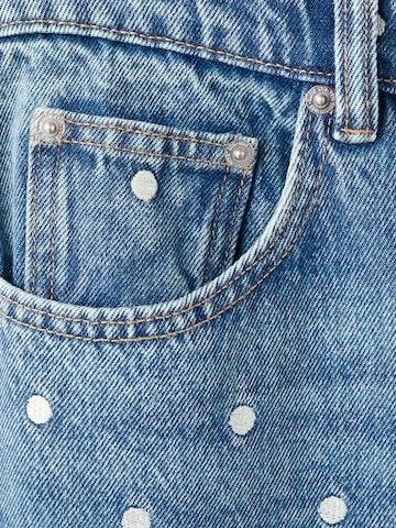 MANGO Baggy Jeans 'LUNARES' in Blauw