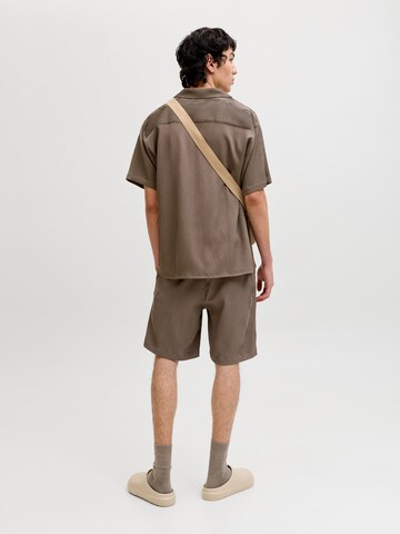 JACK & JONES - Ajuste confortable Camisa 'JJEHarrison' en marrón