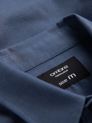 Ombre Regular fit Zakelijk overhemd in Blauw