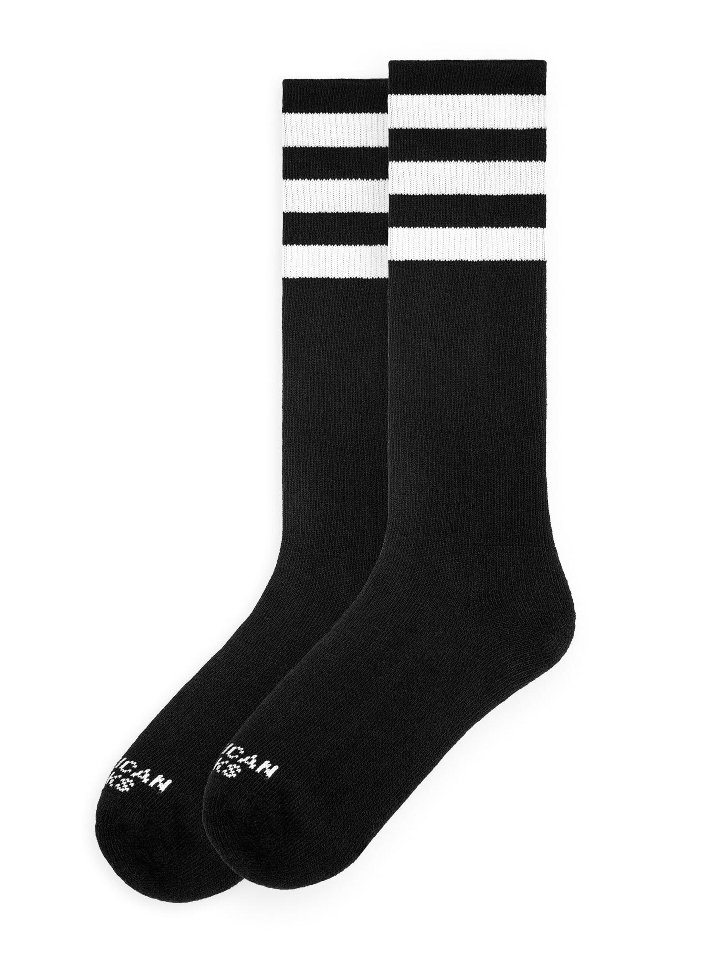 American Socks Kniestrümpfe 'Back in Black - Knee High'‌‌‌‌‌ in Schwarz: Vorderseite