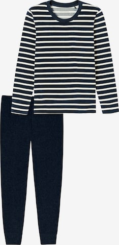 Pyjama ' Casual Essentials ' SCHIESSER en bleu : devant
