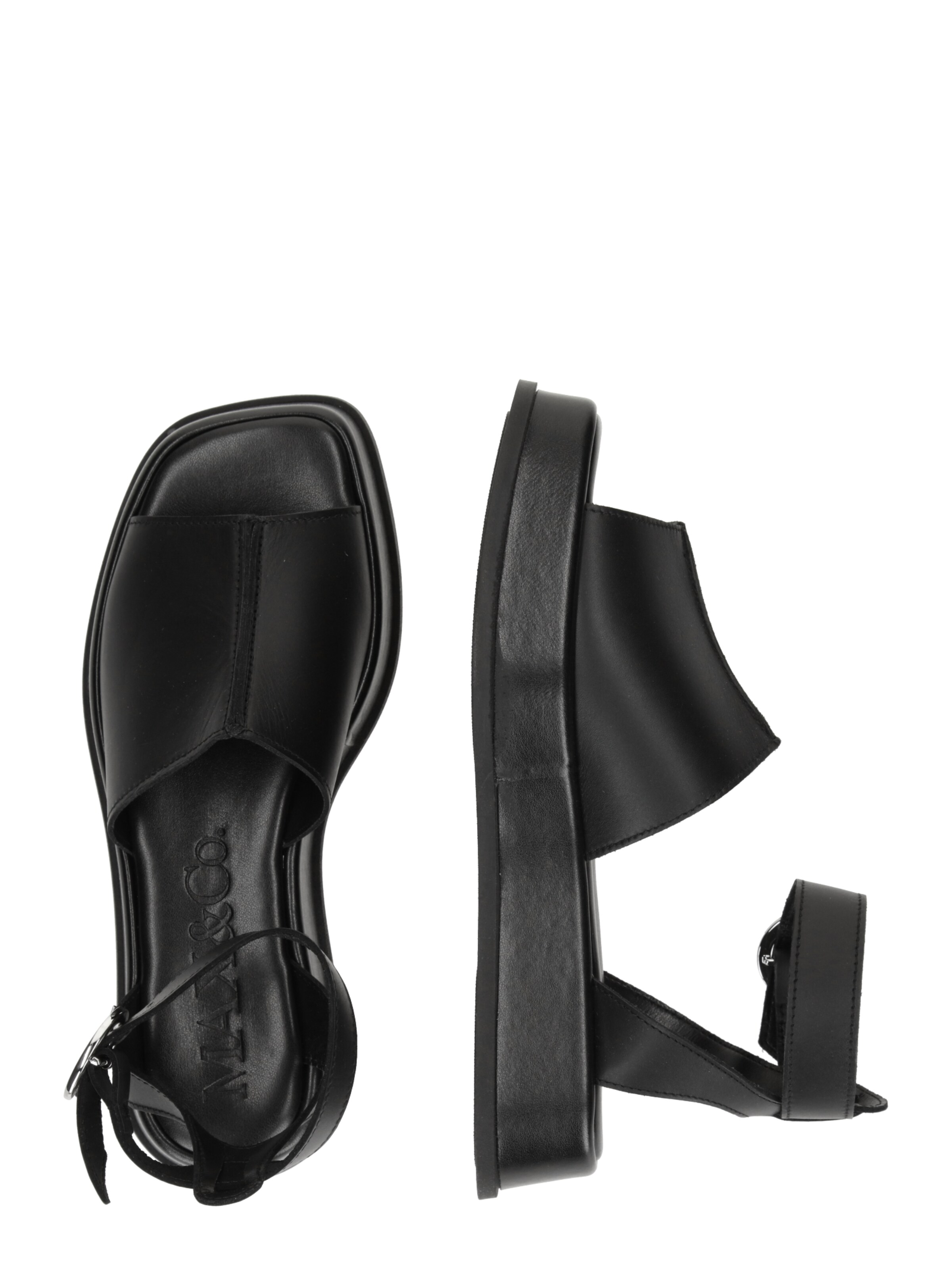 MAX&Co. Sandaler 'YASMEEN' i sort