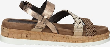 LAZAMANI Strap Sandals in Brown