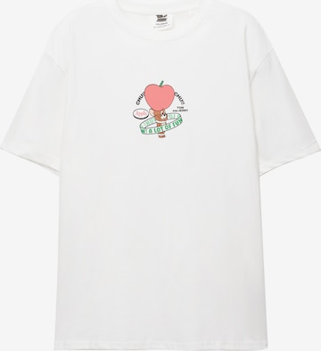 Pull&BearMajica 'TOM JERRY' - bijela boja: prednji dio
