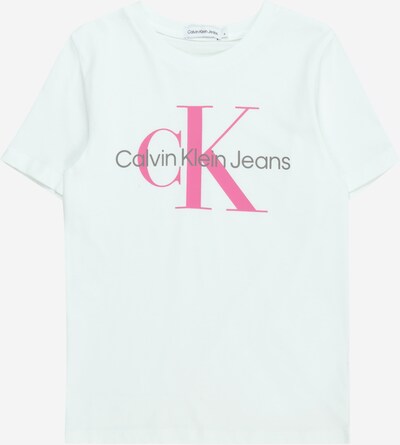 Tricou Calvin Klein Jeans pe alb, Vizualizare produs