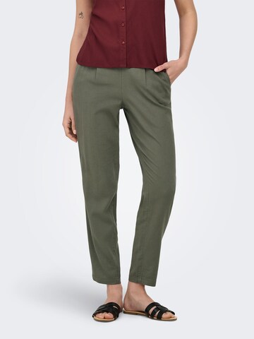 Regular Pantalon 'ONLGoa Poptrash' ONLY en vert : devant