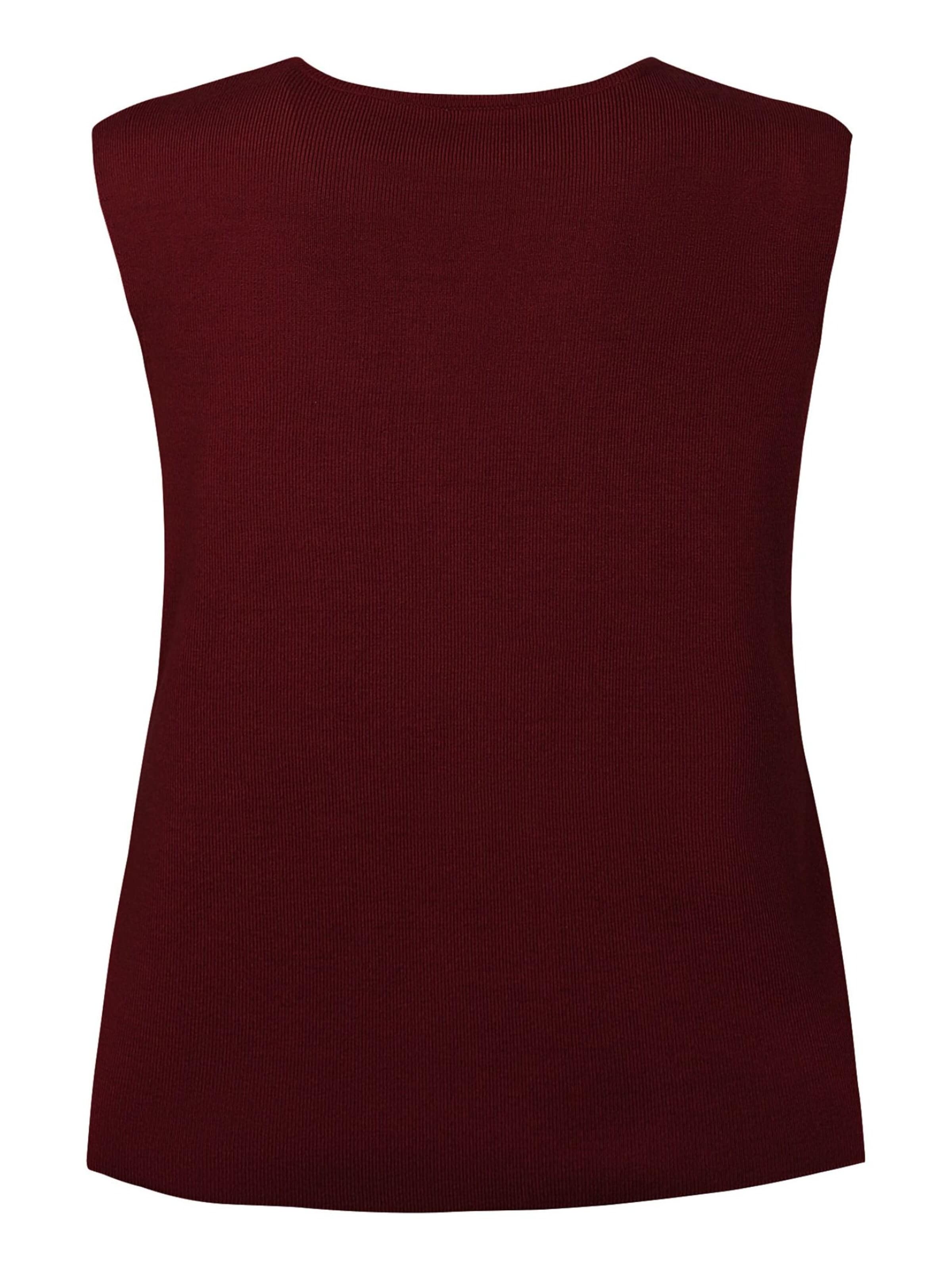 ze-ze Gebreide bodywarmer 'Hanna 251' in Rood