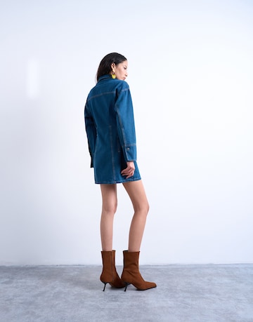 TOPSHOP Платье-рубашка 'TAYLOR' в Синий