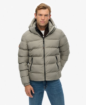 Superdry Winterjas in Groen: voorkant