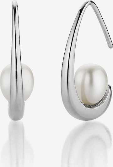 FIRETTI Ohrringe in silber / perlweiß, Produktansicht