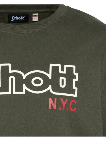 Sweat-shirt Schott NYC en vert