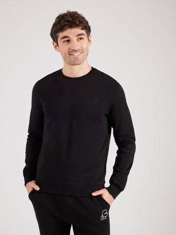 Karl Lagerfeld Sweatshirt in Black: front