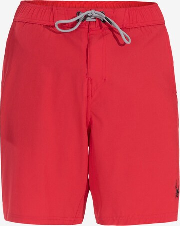 Spyder Regularen Športne kopalne hlače | rdeča barva: sprednja stran