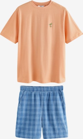 Next Пижама короткая в Синий: спереди