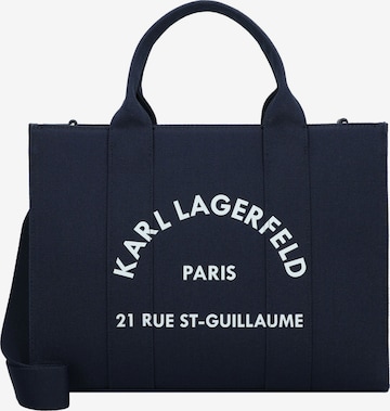 Borsa a mano di Karl Lagerfeld in blu: frontale