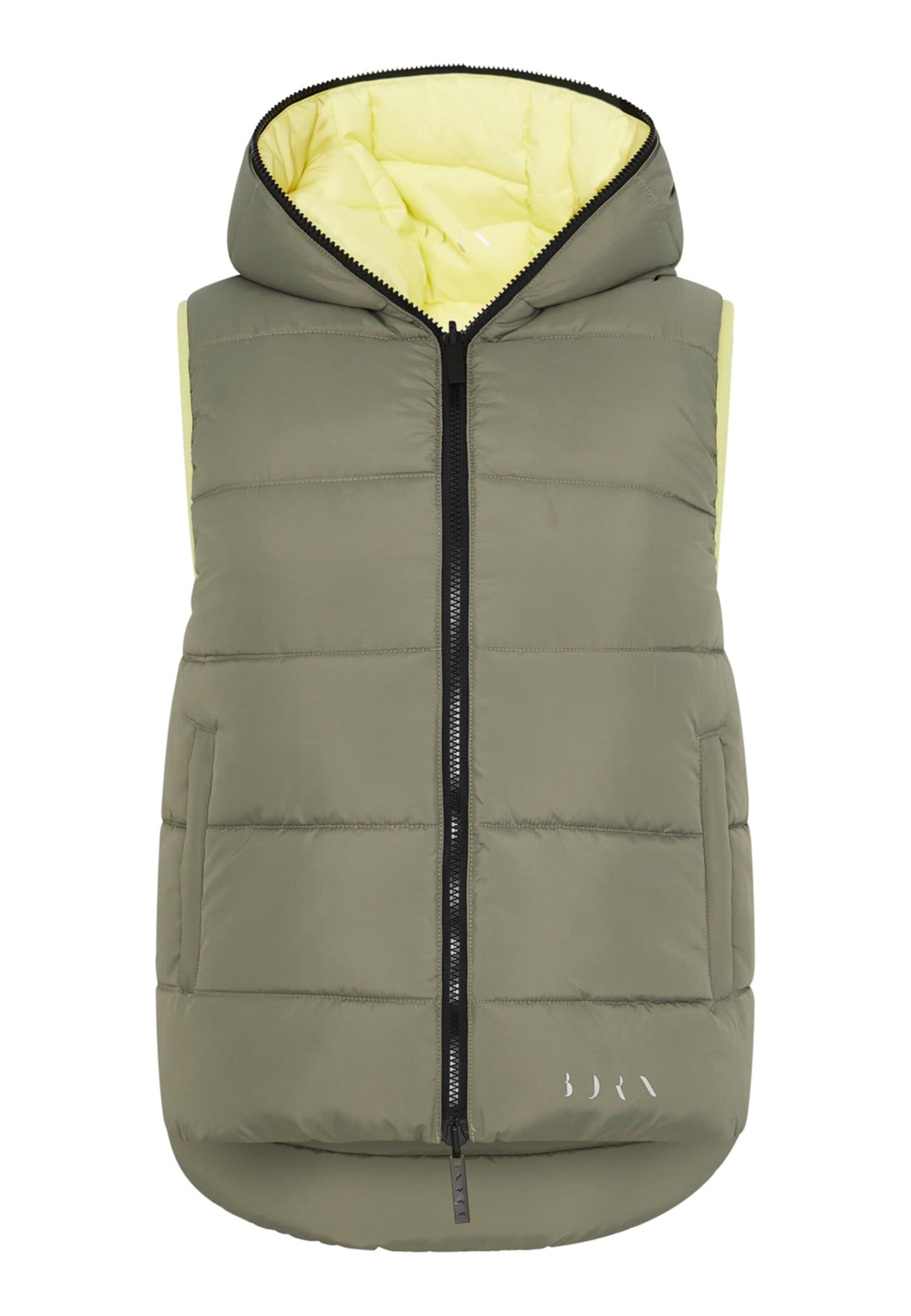 Born Vest 'Hazel' in Yellow: front