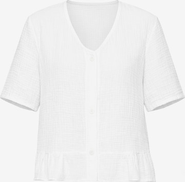SASSYCLASSY Blouse in White: front