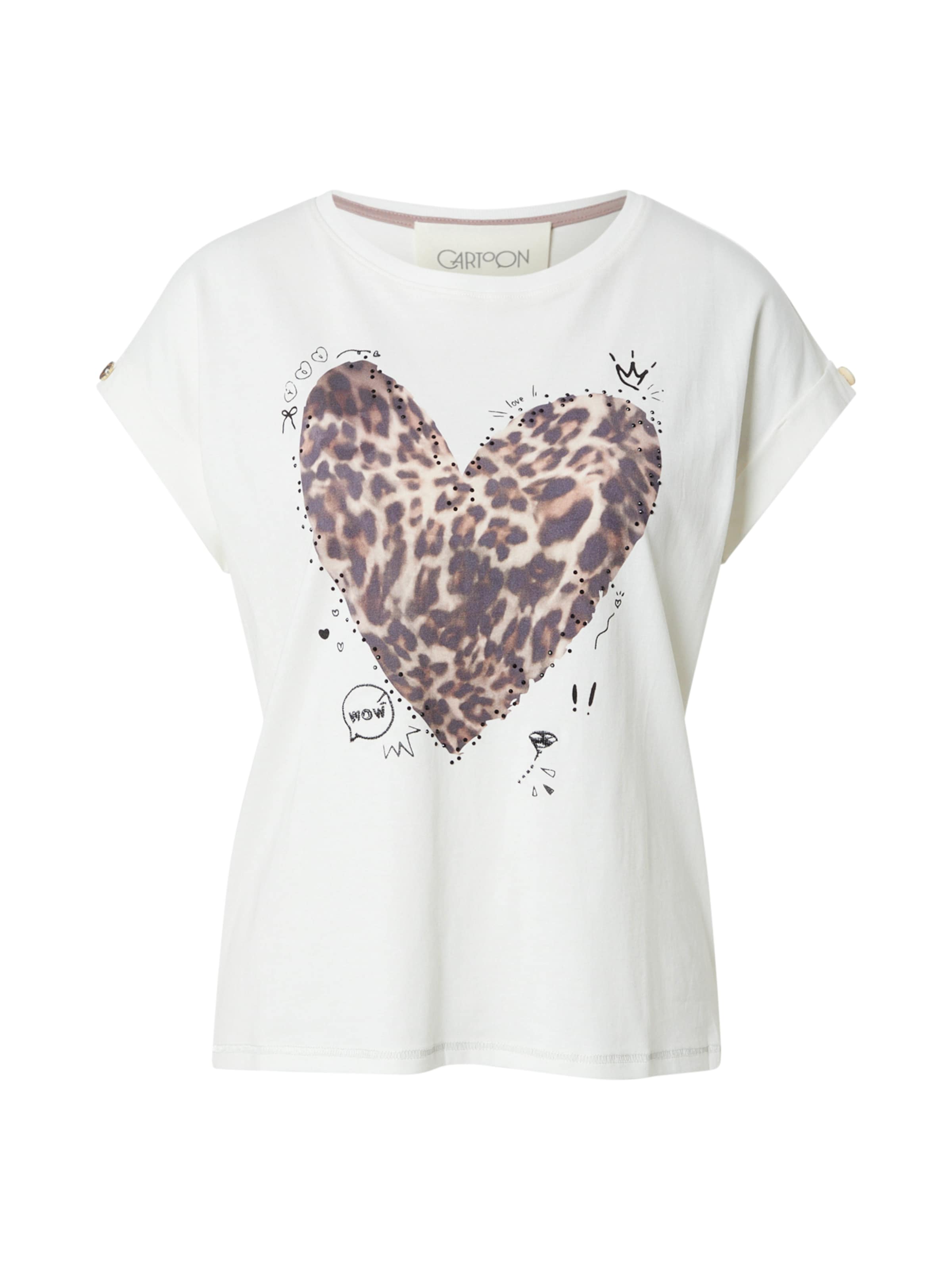 Cartoon Shirt in White: front