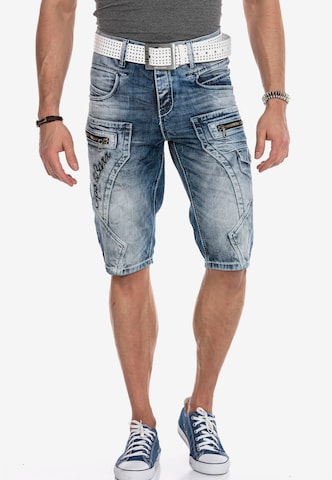 CIPO & BAXX Regular Jeans in Blauw: voorkant