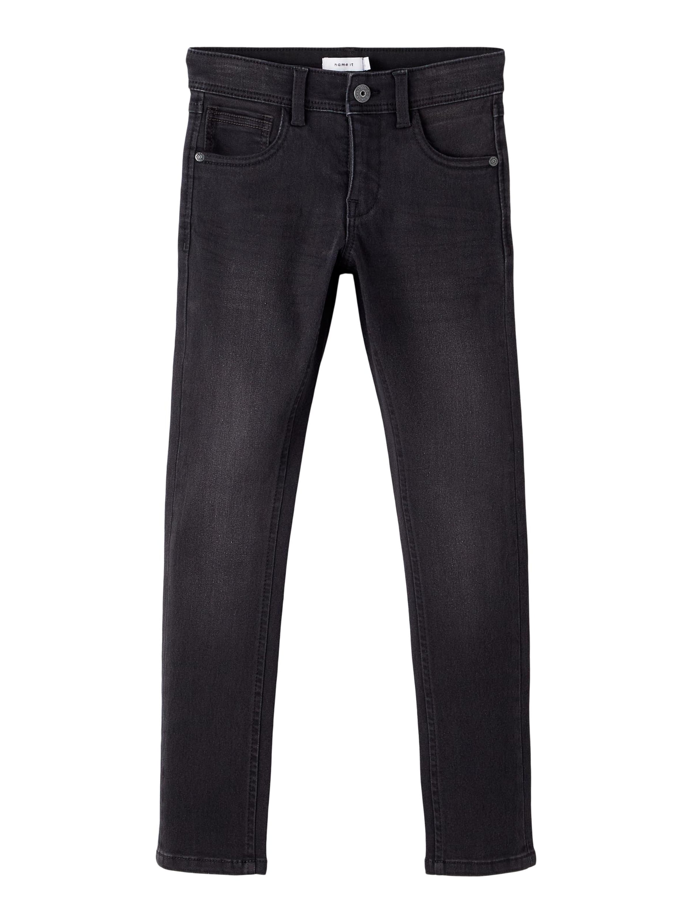 Slimfit Jeans 'Robin' di NAME IT in nero: frontale