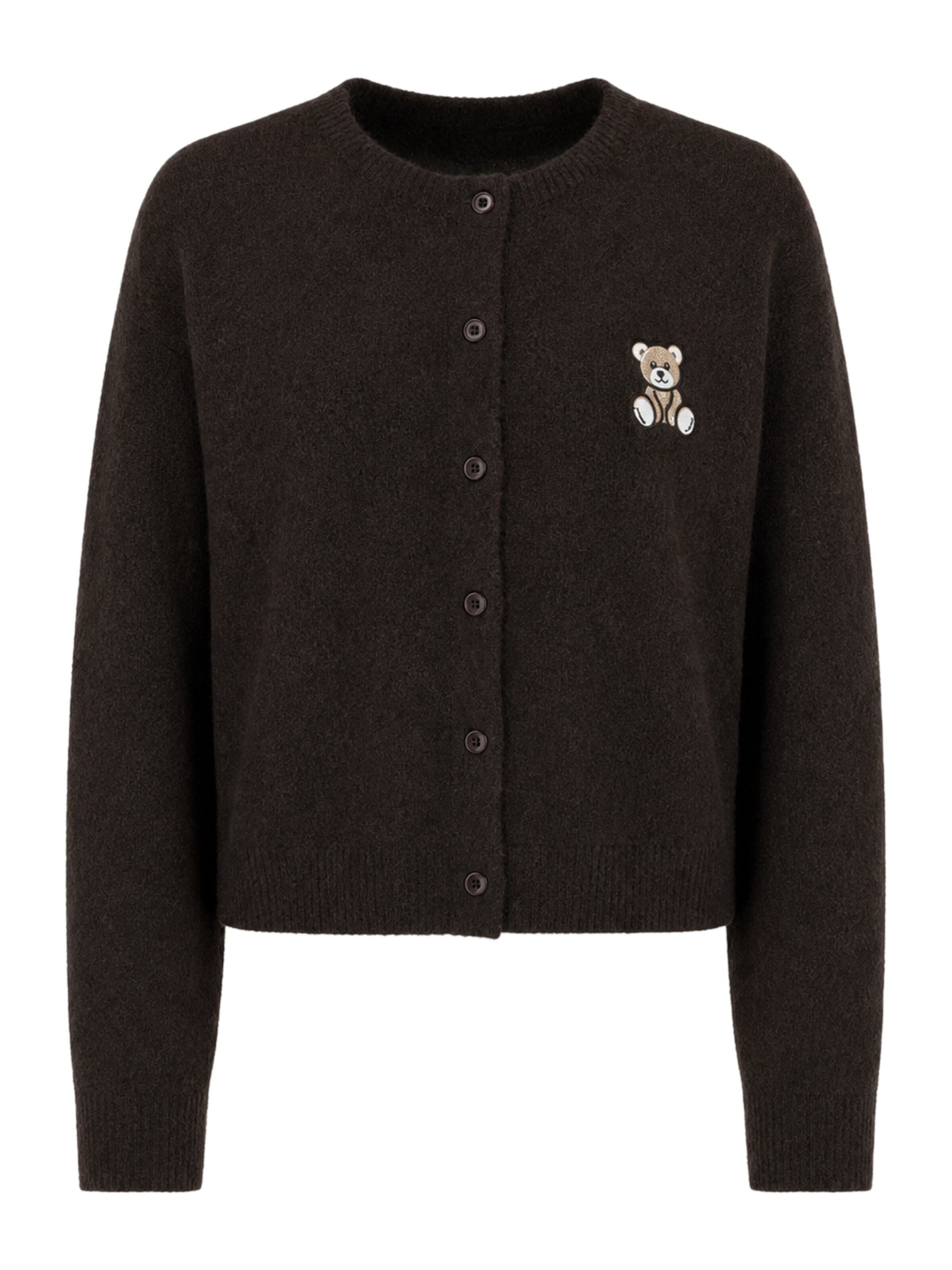 BRAVE SOUL Strickjacke in Braun: Vorderseite