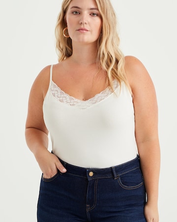 WE Fashion - Top em branco: frente