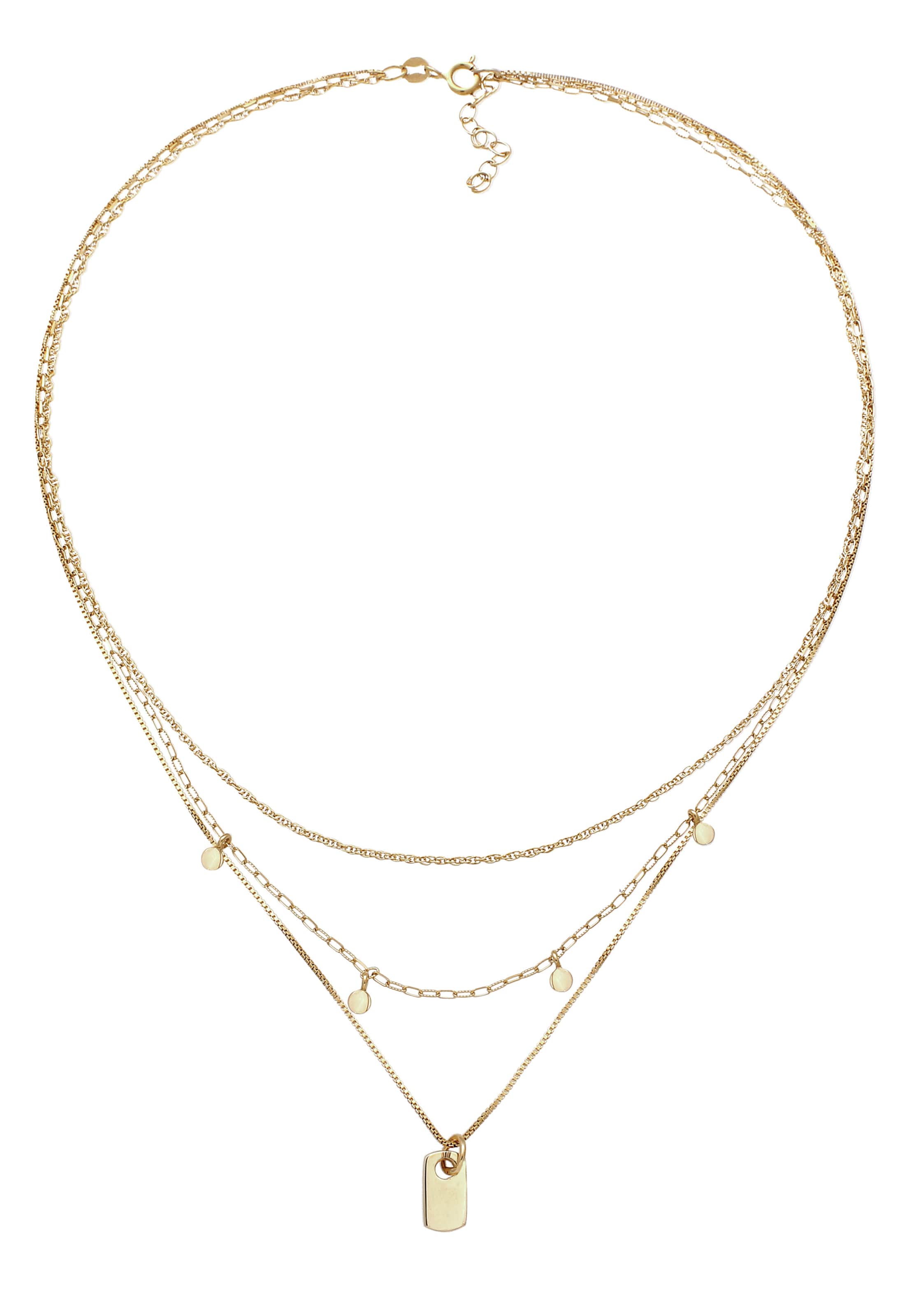 Chaîne ELLI en or : devant