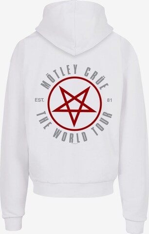 Merchcode Sweatshirt 'Motley Crue - Bolt World Tour' in Weiß
