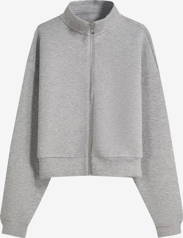 Veste de survêtement Bershka en gris : devant