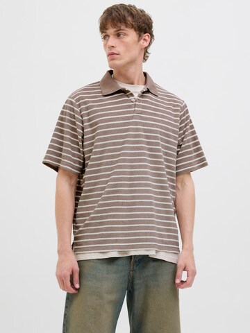 JACK & JONES Shirt 'JORGEN' in Brown: front