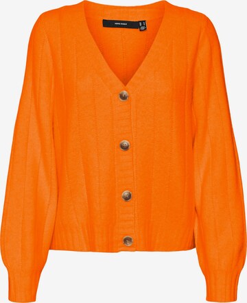 VERO MODA Gebreid vest 'MAXIN' in Oranje: voorkant