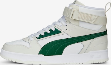 PUMA High-Top Sneakers in White: front