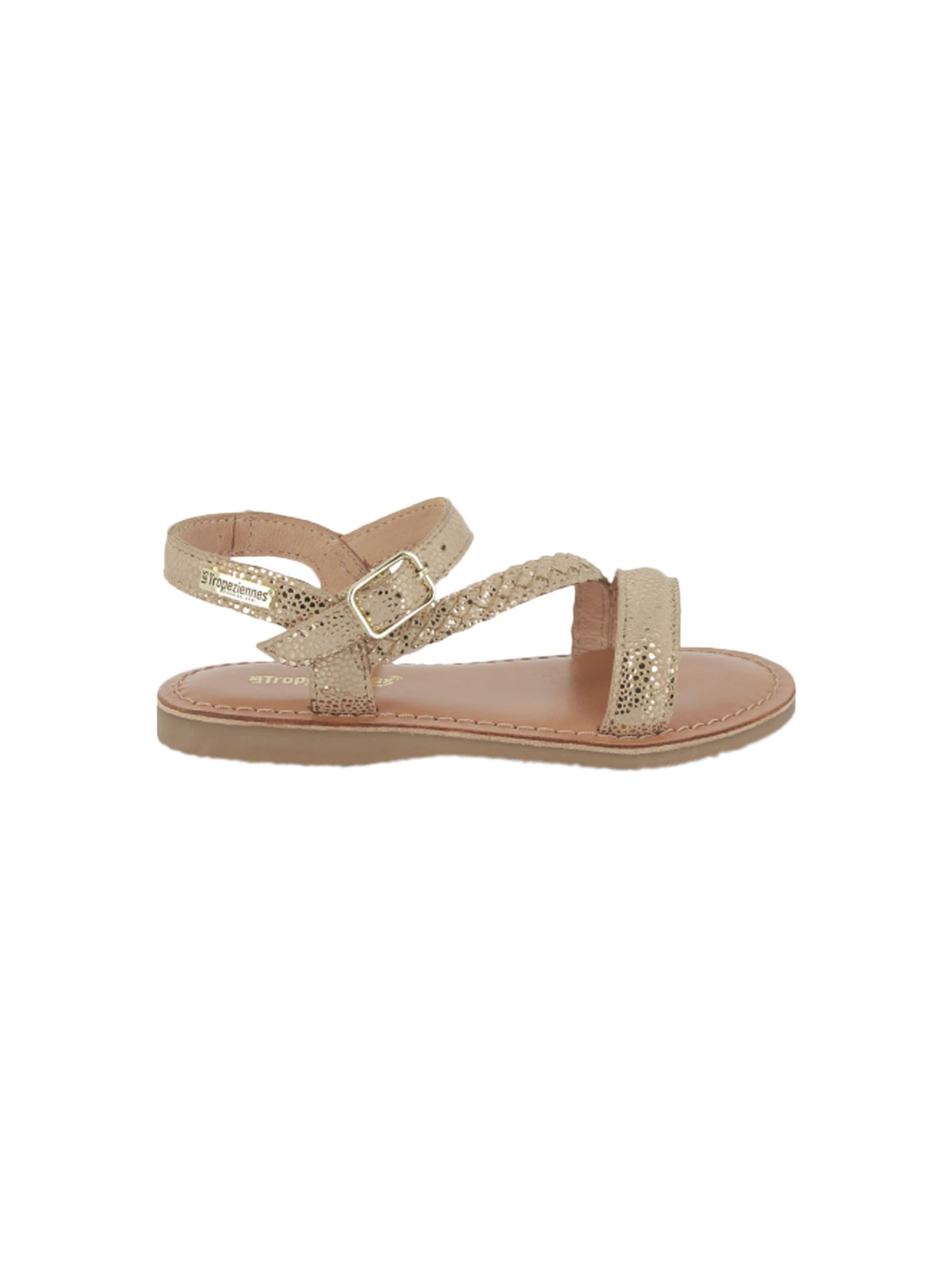 Les Tropéziennes Sandal 'Beluga-Ledersandalen für Kinder' in Grey