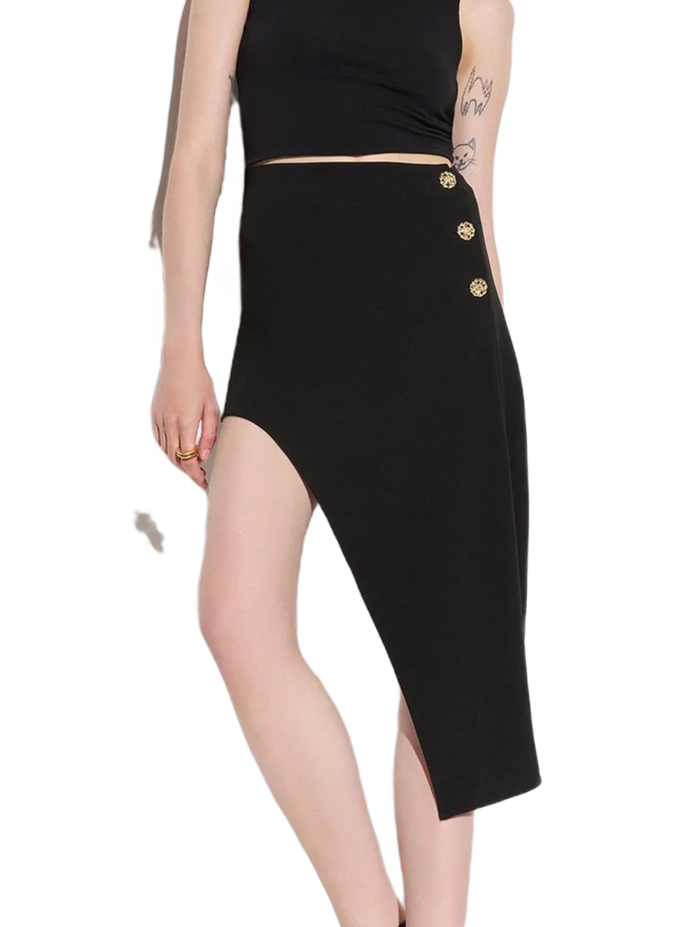 Jupe No Matter What en noir : devant