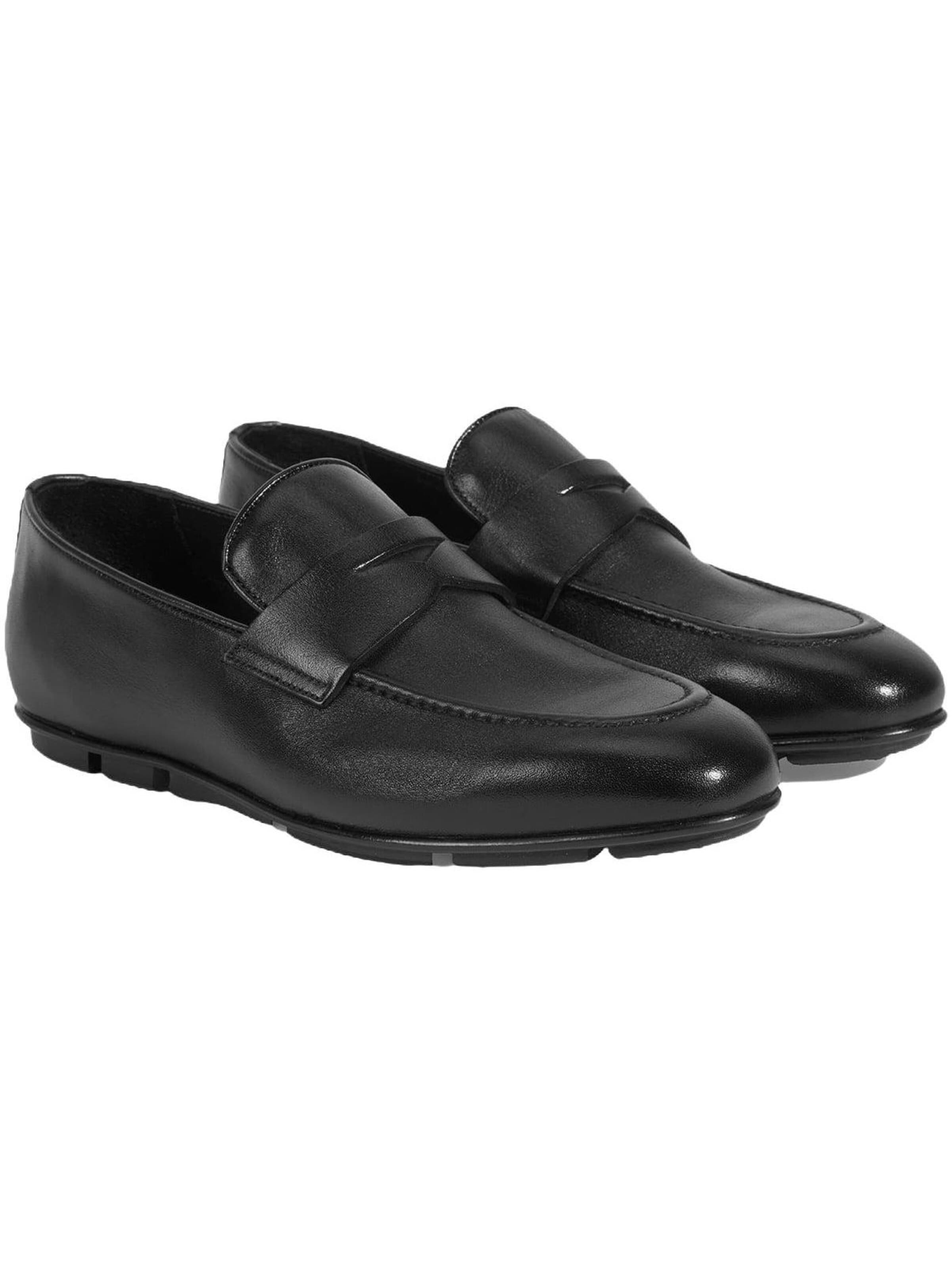 Desa Mocassins 'Slip-Ons' in Zwart: voorkant