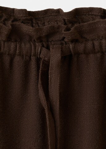 MANGO TEEN Wide leg Pants in Brown